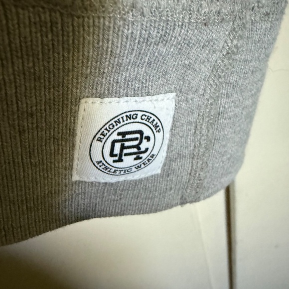 Reigning Champ Midweight Terry Hoodie Sweatshirt Size Small Heather Gray - Picture 7 of 11